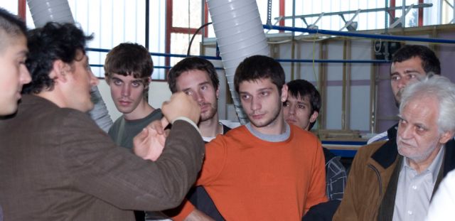 FPU students and professors in Metalac - a common design day