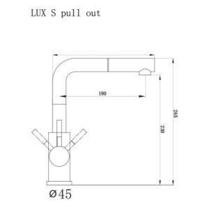 Lux S - tehnički crtež